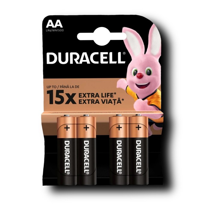 Duracell Basic AA alkáli elem 4 db